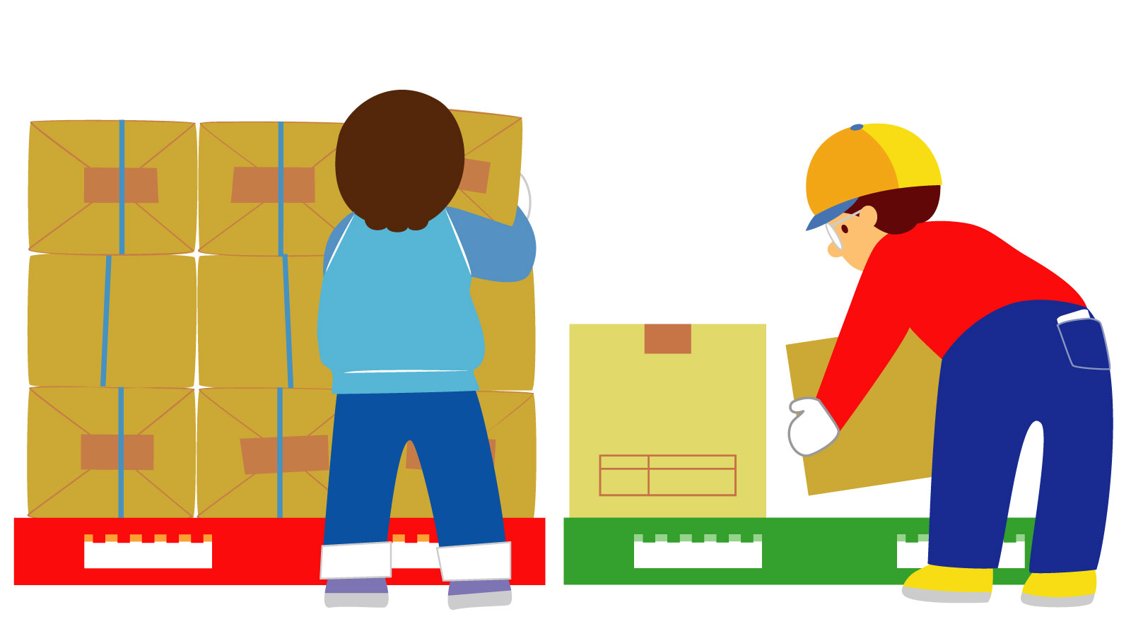 物流倉庫にて入庫商品の荷下ろし･検品や仕分け業務がメインとなります。