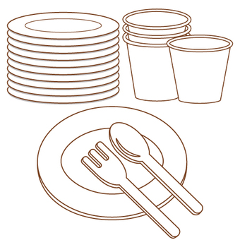 外食用包装資材(紙コップや紙皿など)のピッキング・検品・梱包